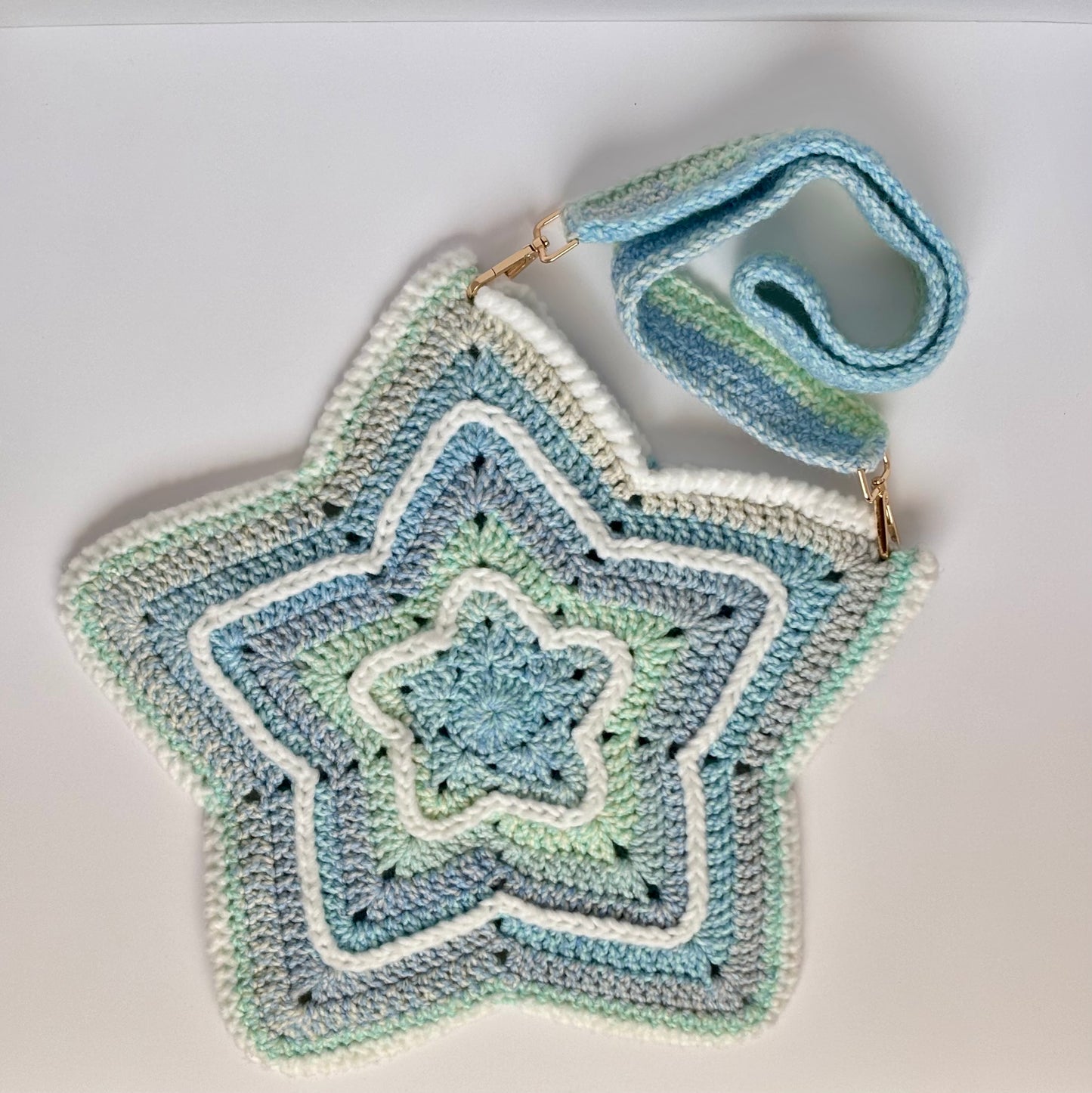 Ocean Blue and White Star bag